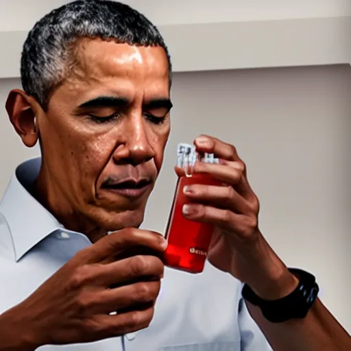 Image similar to dslr photo of obama making codeine