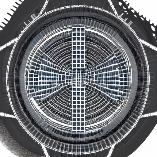 Image similar to cross-section of a tokamak reactor,