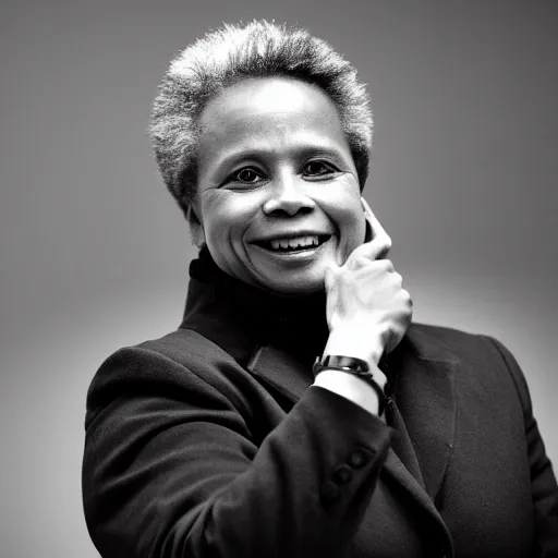 Image similar to chicago mayor lori lightfoot was spotted on woodland trail cam at midnight grayscale night vision