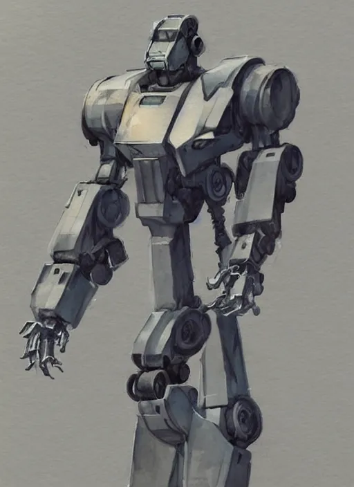 Image similar to concept art s a mech robot, pinterest, artstation trending, behance, watercolor, by coby whitmore *, silver, laser light *,