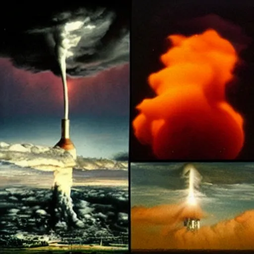 Image similar to hybrid of tornado and nuclear explosion