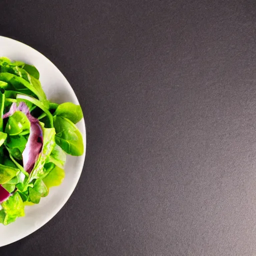 Image similar to first person point of view from my eyes, cutting a salad