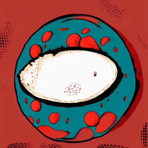 Prompt: Runny egg, pop art, illustration, 8k