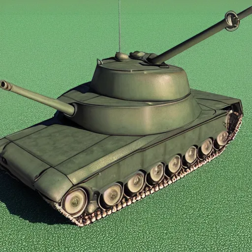 Image similar to 3d rendered panzer 4 tank