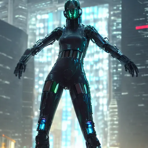 cyberpunk humanoid from 2100 wearing clear coat | Stable Diffusion ...