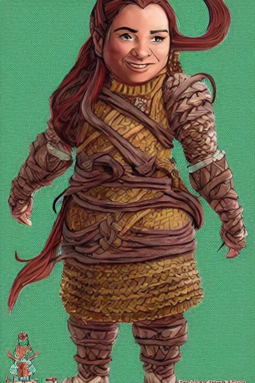 prompthunt: female dwarf cleric, d&d, Wayne Reynolds