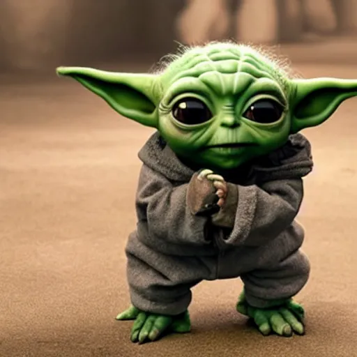 Image similar to baby yoda played by peter dinklage