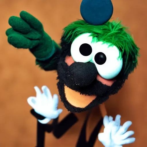 Prompt: jacksepticeye as a muppet