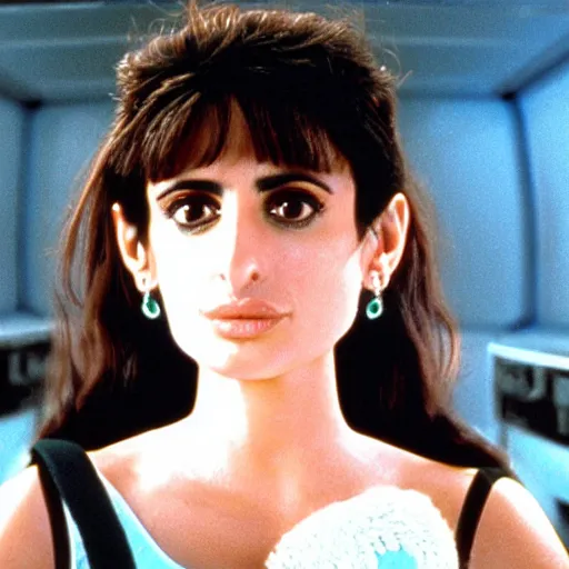 Prompt: 2 0 0 1 : a space odyssey material penelope cruz as a muppet