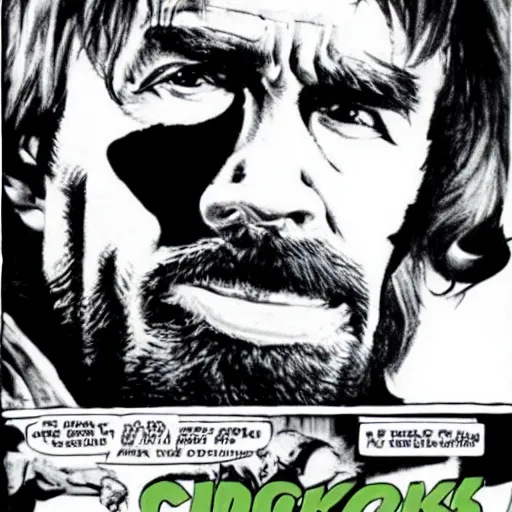 Image similar to Chuck Norris as Hulk