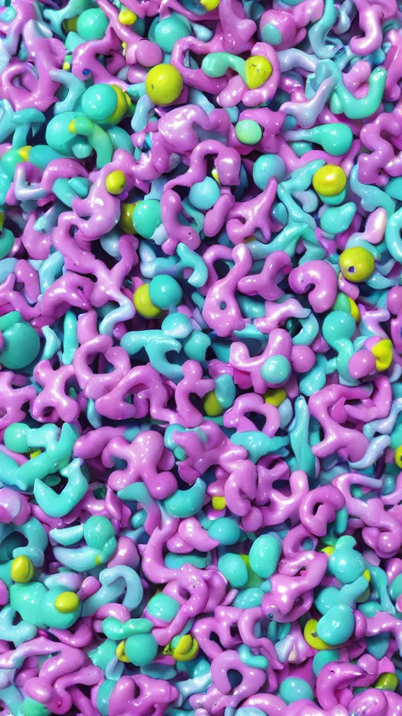 Image similar to popworld 3 d y 2 k crazy bones and sparkles, seapunk