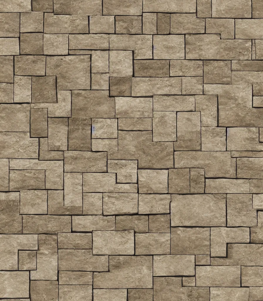 Image similar to texture map of beige stone with horizontal rectilinear engraving cutout