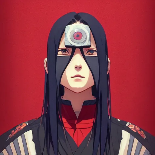 Image similar to a portrait of itachi uchiha, rpg reference, art by ilya kuvshinov, artgerm, alphonse mucha, and greg rutkowski, trending on artstation, octane render, insanely detailed, 8 k