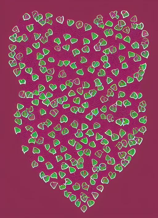 Image similar to cool modern illustration of hearts