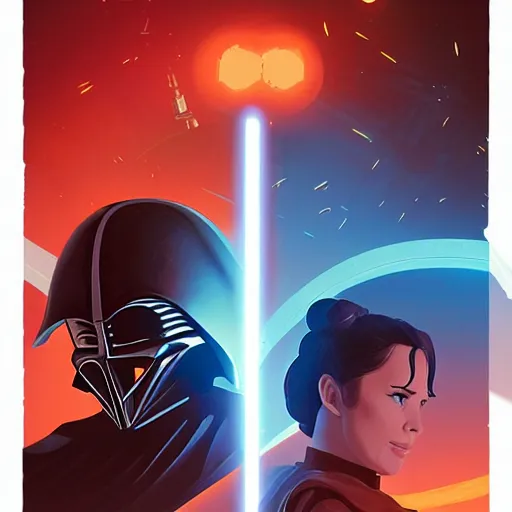 Image similar to face icon stylized minimalist star wars : episode v - the empire strikes back 1 9 8 0, loftis, cory behance hd by jesper ejsing, by rhads, makoto shinkai and lois van baarle, ilya kuvshinov, rossdraws global illumination