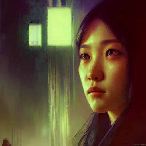 Image similar to jisoo, hyperrealistic portrait, bladerunner street, art of elysium by jeremy mann and alphonse mucha, fantasy art, photo realistic, dynamic lighting, artstation, poster, volumetric lighting, very detailed face, 8 k, award winning