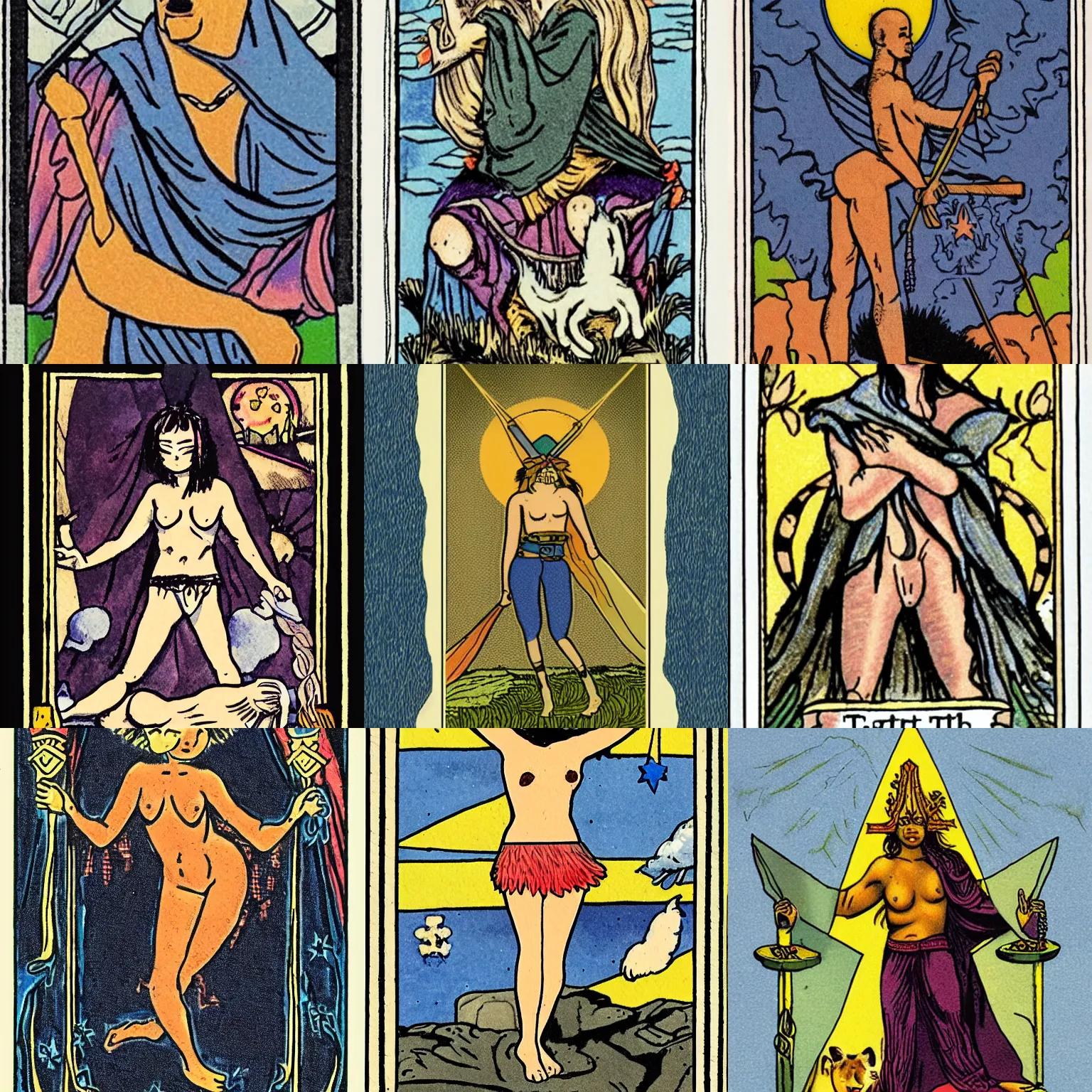 Prompt: alternative tarot card leaving much for the imagination to introspect