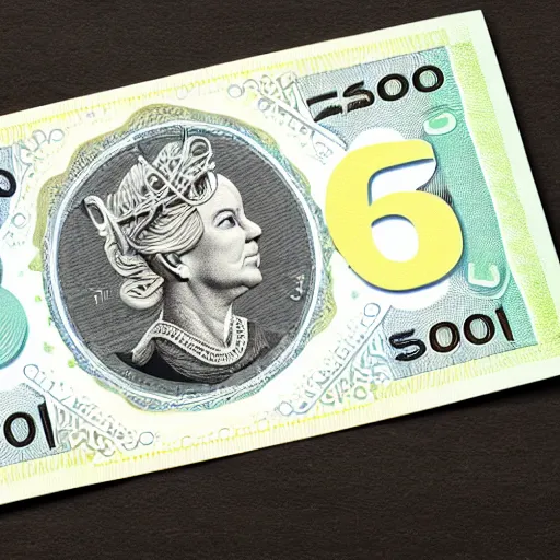 Image similar to concept design photo of £ 5 0 note for the year 2 0 3 3