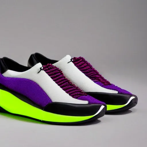 Image similar to A pair of sneakers With an aerodynamic, design inspired by In the dragon fruit