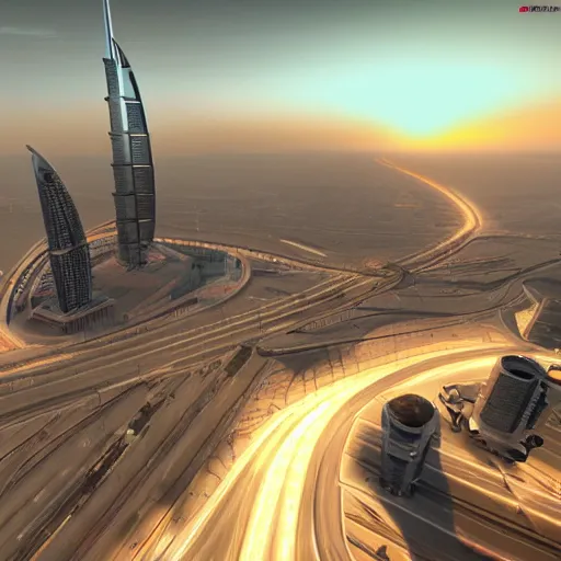 Image similar to gta : dubai, rim light