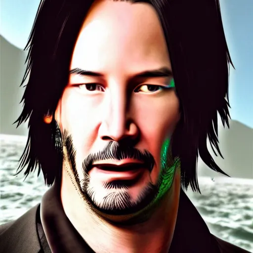 Image similar to Keanu Reeves centaur photorealistic