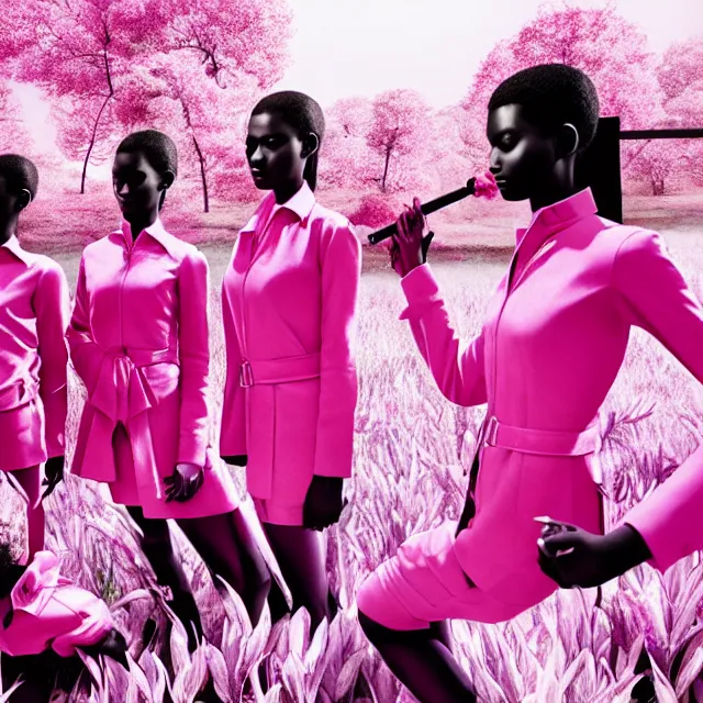 Image similar to fragrance advertising campaign by richard mosse