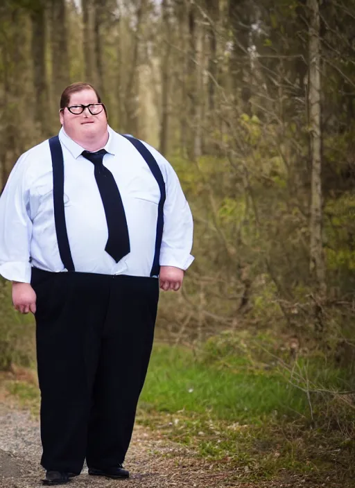 Image similar to portrait photo still of real life peter griffin, 8 k, 8 5 mm, f. 1 4