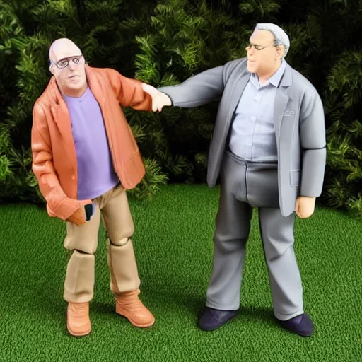 Image similar to Larry David and Jeff Garlin action figure playset