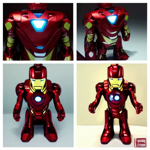 Image similar to ironman toy made of chocolate