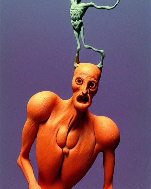 Prompt: Zdzisław Beksiński Francis Bacon as a Pixar figurine, vibrant, hyperrealistic, Maximalism, mystical, ornate, Intricate