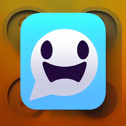 Prompt: ghost as an emoji, telegram sticker design, flat design, glossy design, white outline