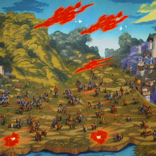 Prompt: touhou 6 bullet hell shmup shootemup as painted by albrecht altdorfer