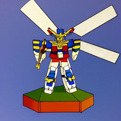 Prompt: windmill gundam