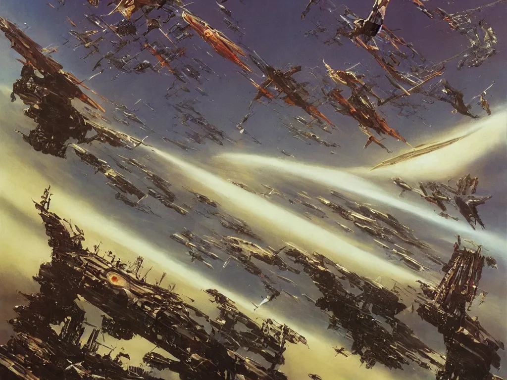 Prompt: ( ( ( ( ( dune 2 0 2 1, matte painting, sci - fi illustration, sci - fi environment, painting ) ) ) ) ) by vincent di fate and john berkey and ralph mcquarrie!!!!!!!