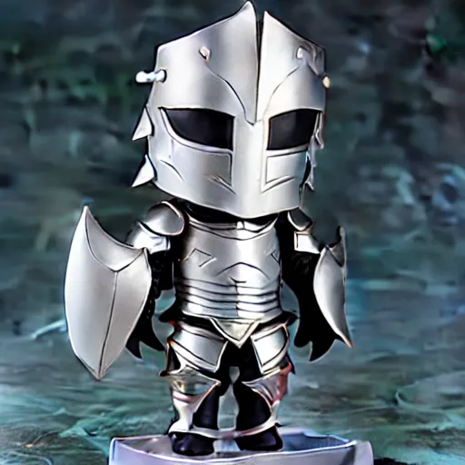 Prompt: Concept design of a lovey armor knight, style as Nendoroid