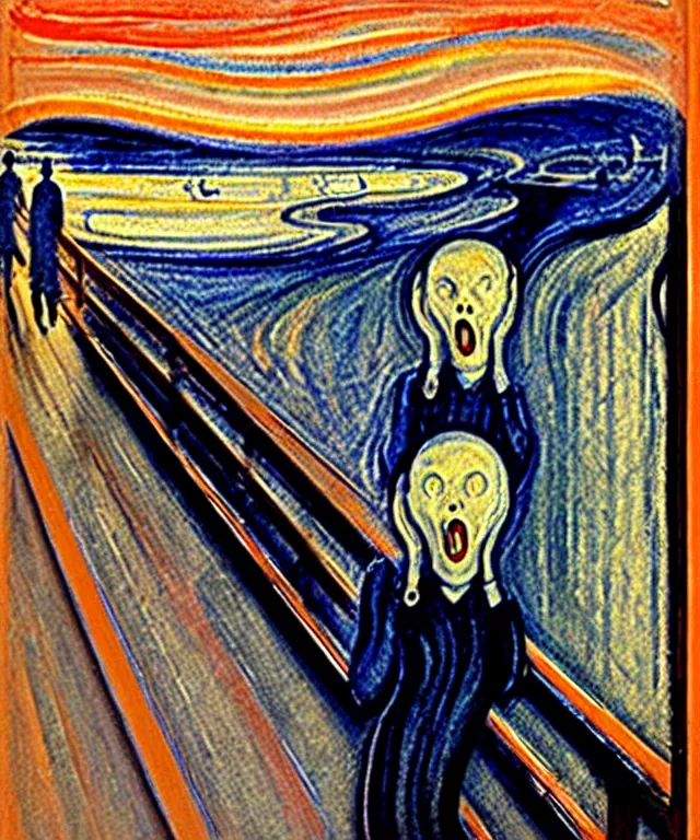 Image similar to the scream in real life