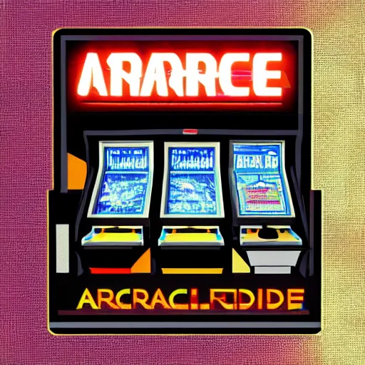 Prompt: album cover of an album named arcade, realistic