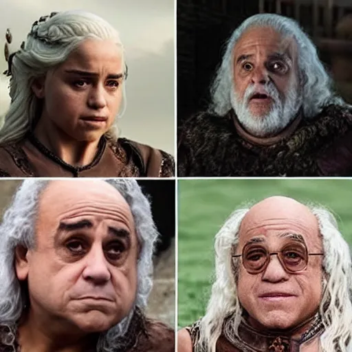 Image similar to danny devito as daenerys