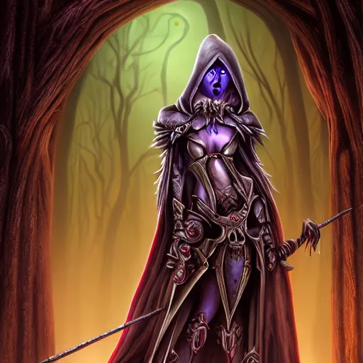 Image similar to sylvanas by tim burton 4k