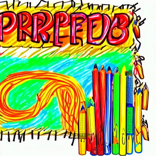 Image similar to spaghetti code, preschooler's crayon drawing
