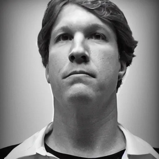 Prompt: tucker carlson mugshot