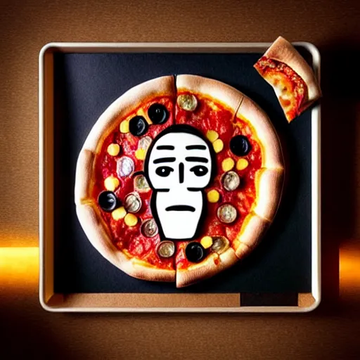 Prompt: epic professional digital award winning food photo of a pizza shaped like zaz efron's face, artstation, cgsociety, epic, stunning, gorgeous, much wow, much detail