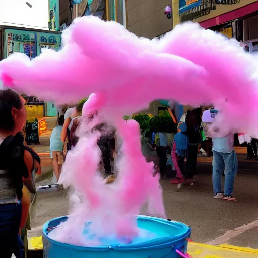 Image similar to a cotton candy tornado