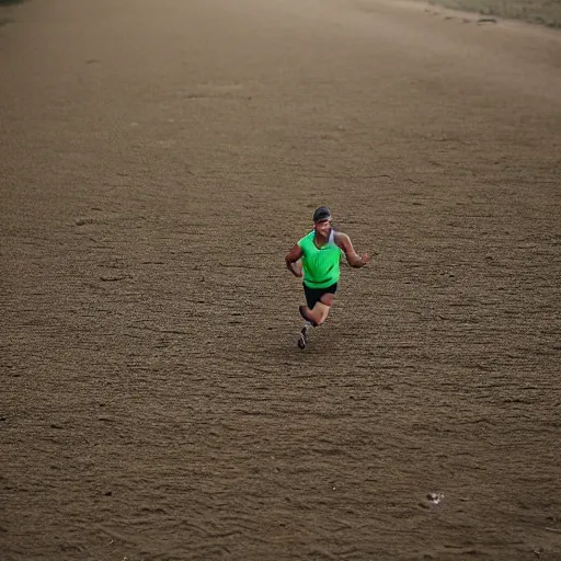 Image similar to runner in quicksand