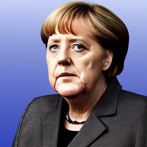 Prompt: a portrait photo of angela merkel as the star wars imperator, 8k