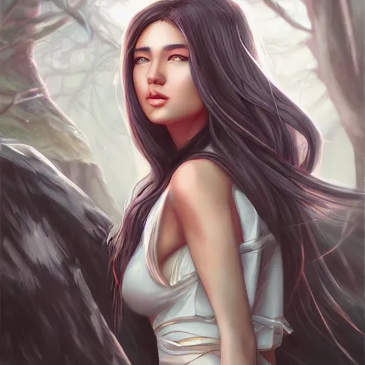 Image similar to a portrait of a character in a scenic environment by artgerm