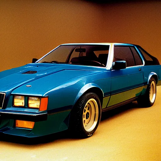 Prompt: 1980 Grand National GNX BMW M1, inside of an auto dealership, ektachrome photograph, volumetric lighting, f8 aperture, cinematic Eastman 5384 film