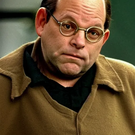 Image similar to George Costanza as a homeless man