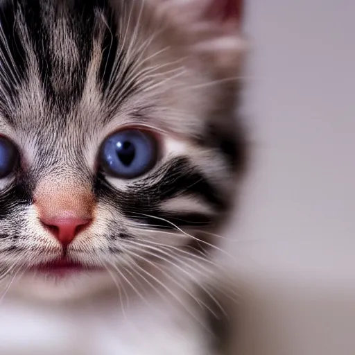 Image similar to the cutest kitten ever born, extremely detailed, soft focus, 8k resolution