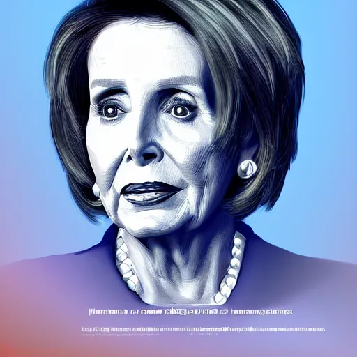 Prompt: Poster of Nancy Pelosi starring in Jurassic Park, digital art, artstation